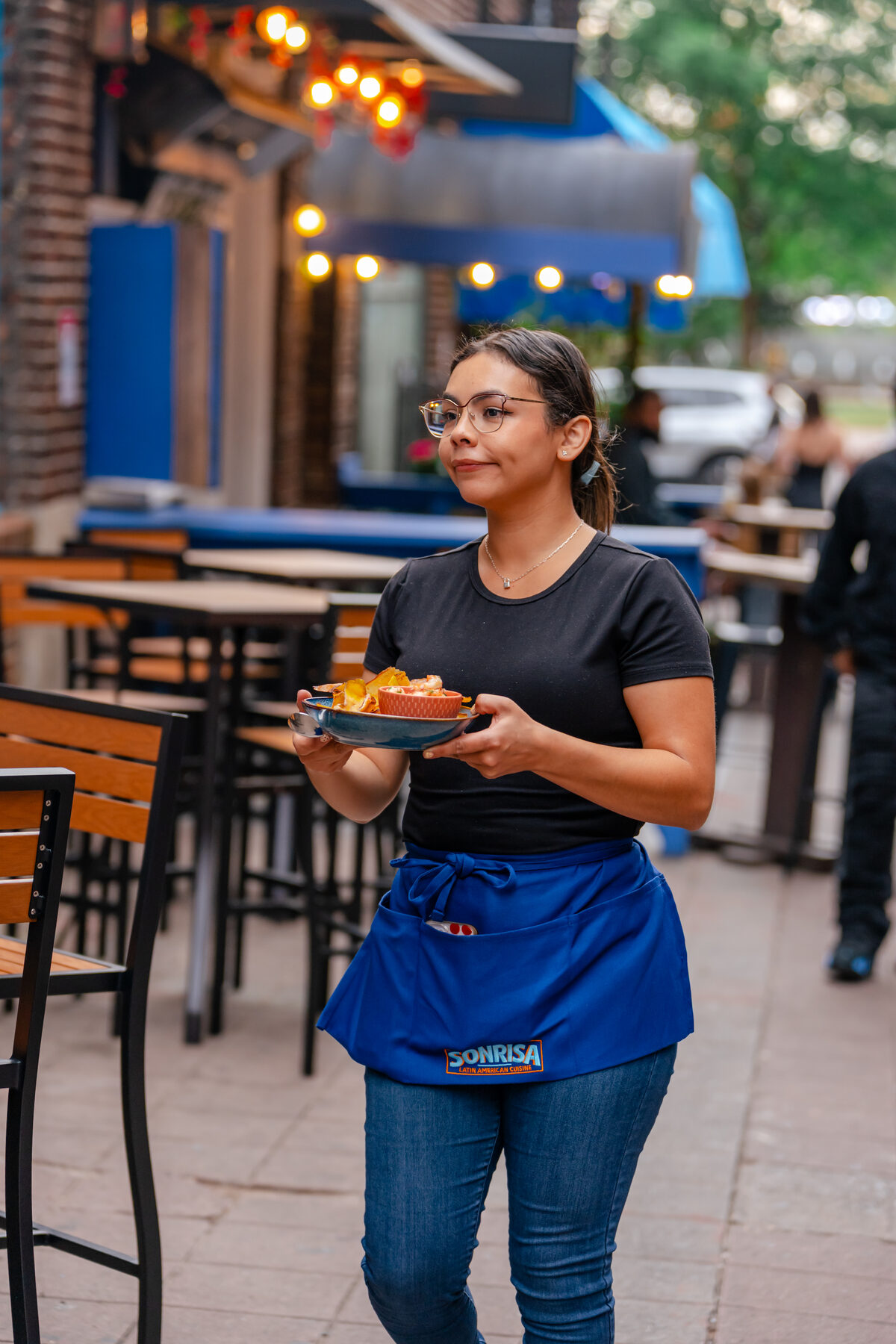 Restaurant photographers near me | server exterior shot, Sonrisa Latin American Cuisine